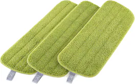 Kitchen + Home - Microfiber Mop Pads - 16" Dust Mop Refill 3 Pack - Green