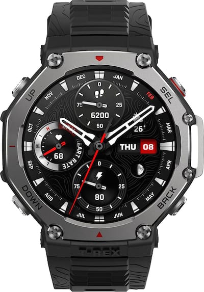 Amazfit T Rex 3 Smartwatch 48mm Silicone Black (2025 Amazfit T Rex 3 Smartwatch 48mm Silicone Black (2025
