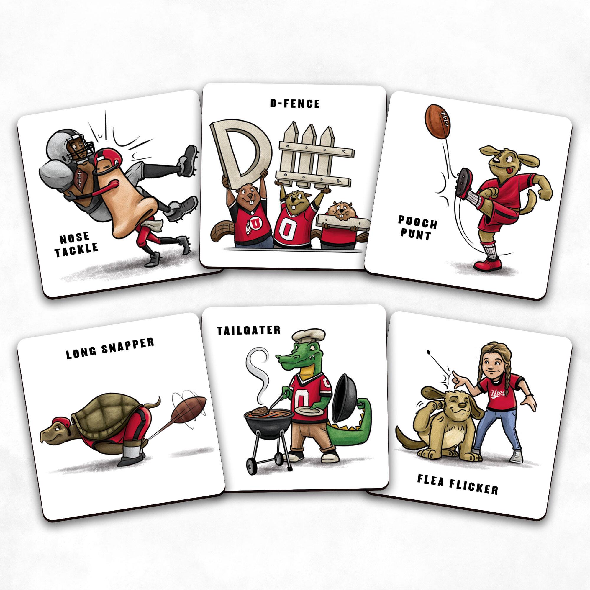 - Nose Tackle
- D-Fence
- Pooch Punt
- Long Snapper
- Tailgater
- Flea Flicker