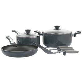Oster - Legacy 8 Piece Aluminum Nonstick Cookware Set - Gray