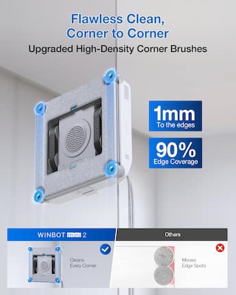 ECOVACS Robotics WINBOT Mini2 Window Cleaning Robot, Compact ECOVACS Robotics WINBOT Mini2 Window Cleaning Robot, Compact