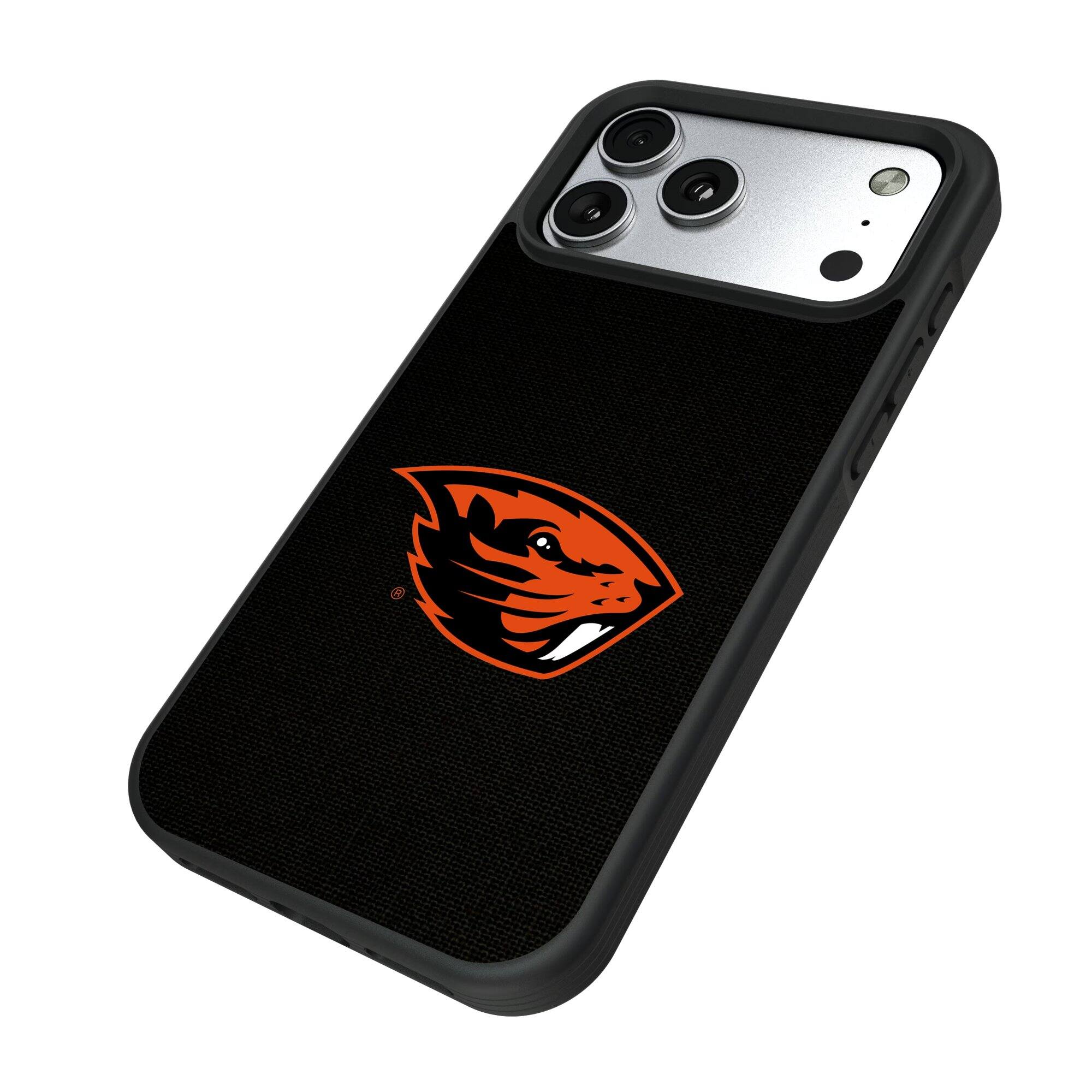 Alt View 1. Keyscaper - Oregon State Beavers Bump Case with 8.2ft Drop Protection - 16 Pro Max - Multicolor.