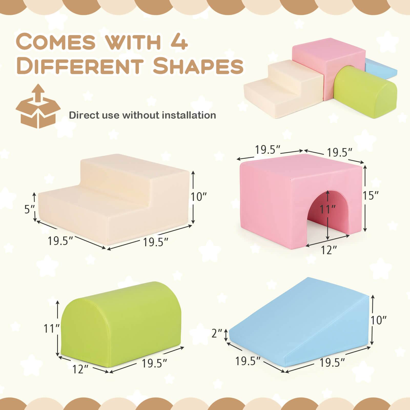 COMES WITH 4 DIFFERENT SHAPES

Direct use without installation

- 19.5" x 19.5" x 10"
- 19.5" x 19.5" x 15" (with 11" x 12" opening)
- 19.5" x 12" x 11"
- 19.5" x 19.5" x 10" (with 2" height)