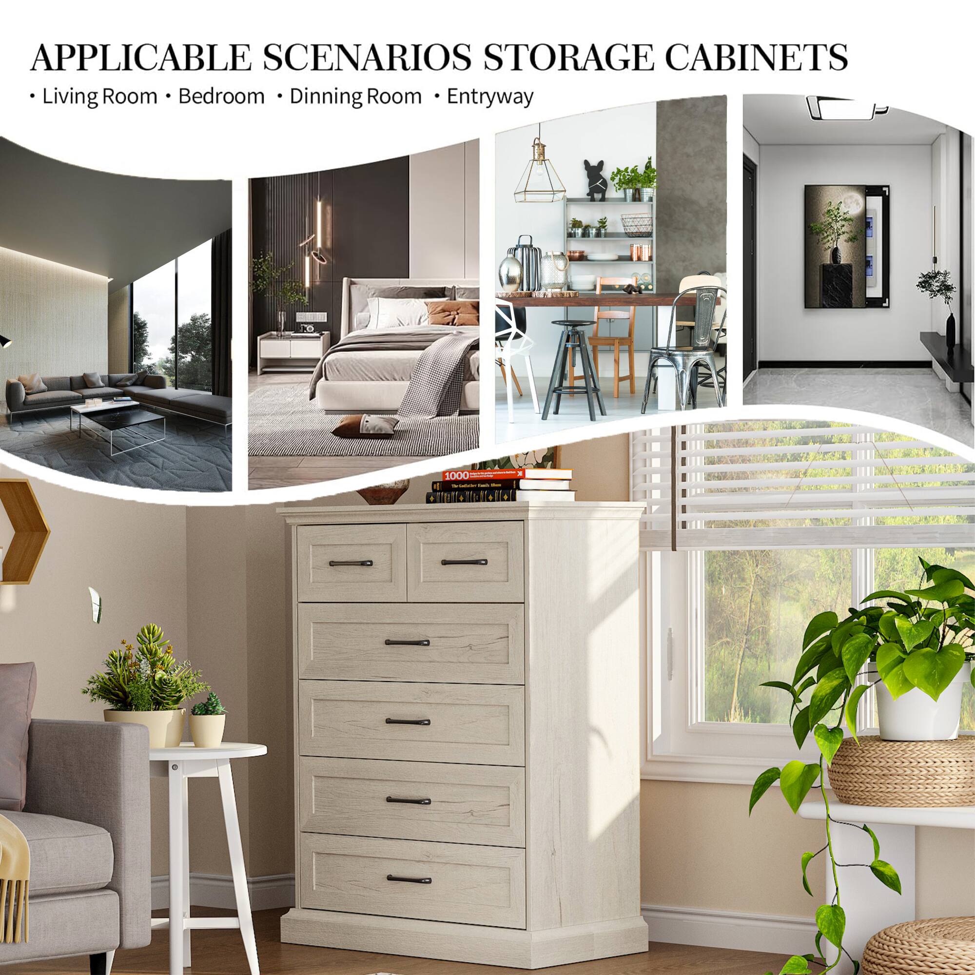 APPLICABLE SCENARIOS STORAGE CABINETS  
- Living Room  
- Bedroom  
- Dining Room  
- Entryway