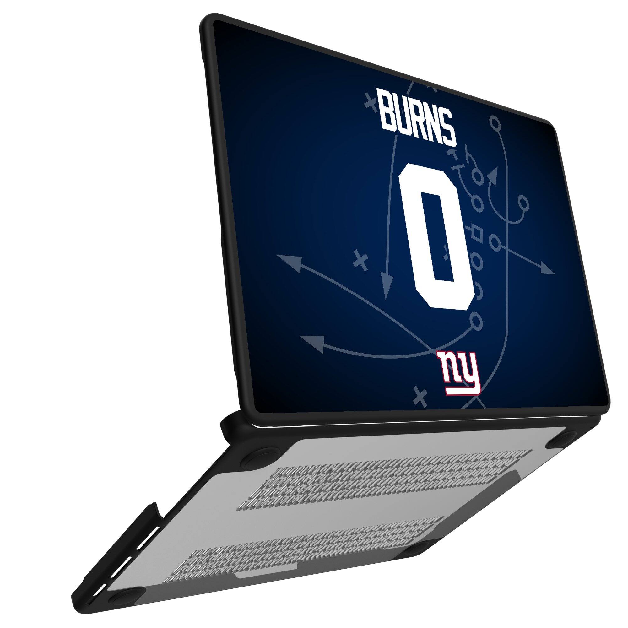 Alt View 1. Keyscaper - Brian Burns New York Giants MacBook Case - Pro 16 in - Multicolor.