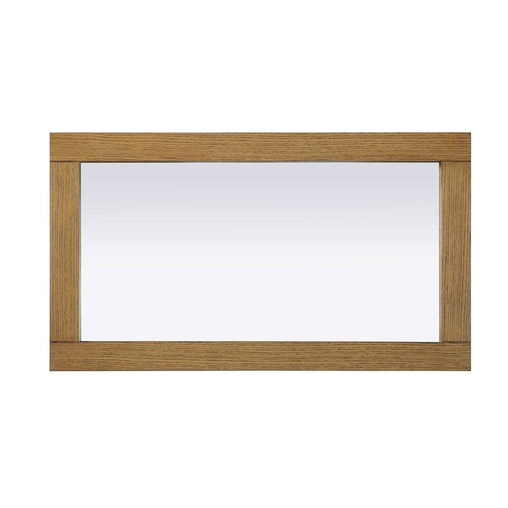 Alt View 2. Elegant Kitchen and Bath - Noah Wooden Rectangle Mirror 18 x 32 in Honey Teak - Honey Teak.