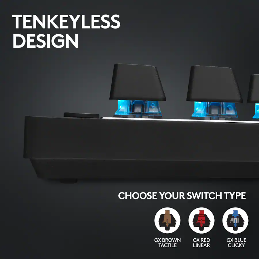 Logitech Key Switch Type Logitech PRO X TKL LIGHTSPEED Wireless Mechanical Tactile Switch Gaming ...