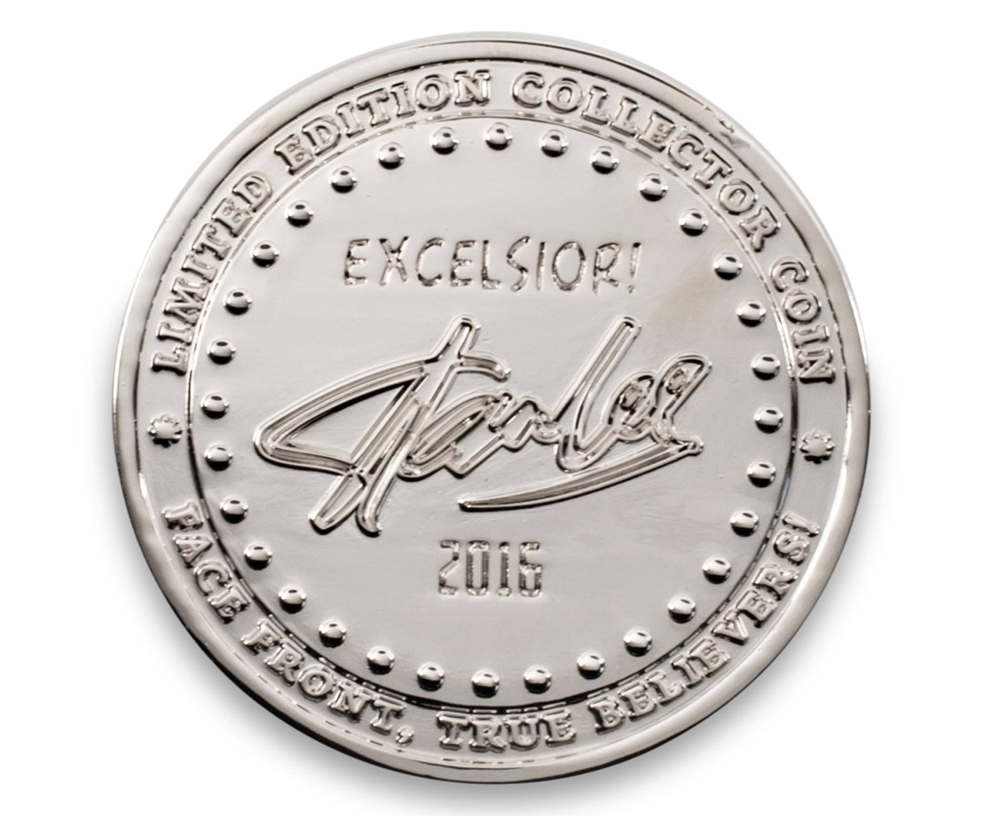 LIMITED EDITION COLLECTOR COIN  
EXCELSIOR!  
2015  
FACE FRONT, TRUE BELIEVER