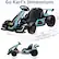 Go Kart's Dimensions
- Length: 47.24" (Original length is 20.87")
- Width: 29.92"
- Height: 21.06"
- Seat Height: 8.67"
- Seat Width: 11.02"
- The length after extension is 24.8"