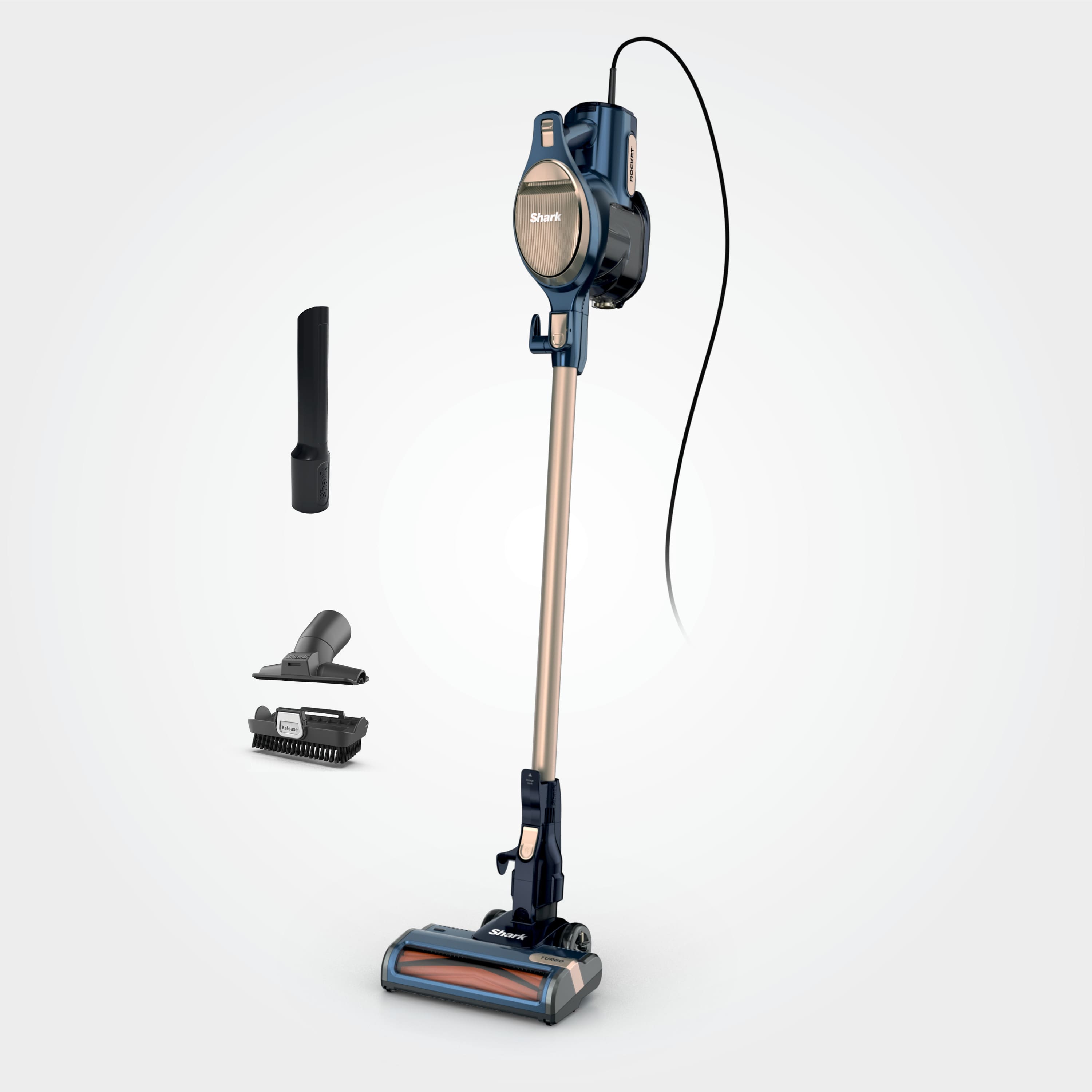 Shark - Rocket Turbo Corded Stick Vacuum - Navy