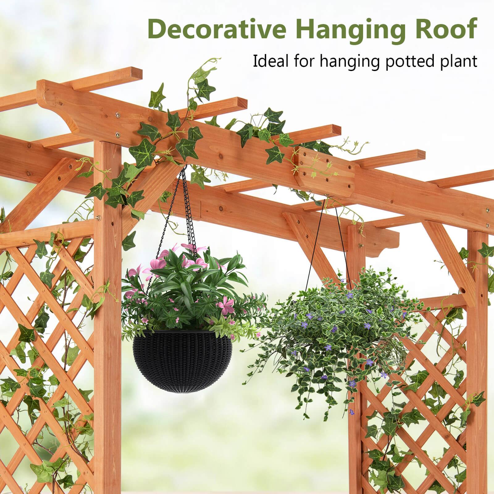 Decorative Hanging Roof is ideal for hanging potted plants.