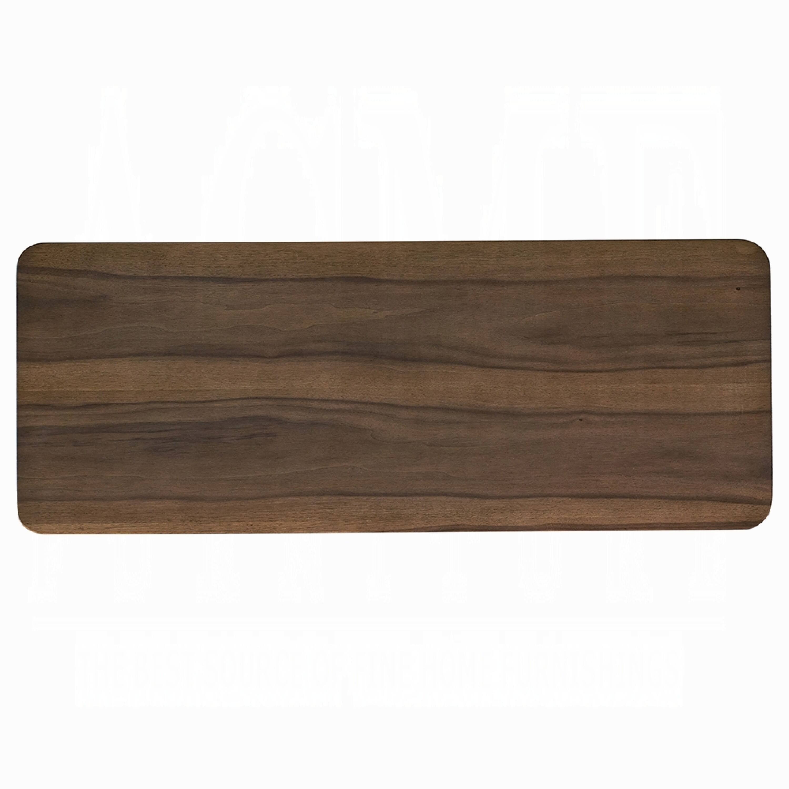 Alt View 3. Manhattan Lane - Fexy Sofa Console Table, 48 Inch Top with Lower Shelf - Walnut Brown.