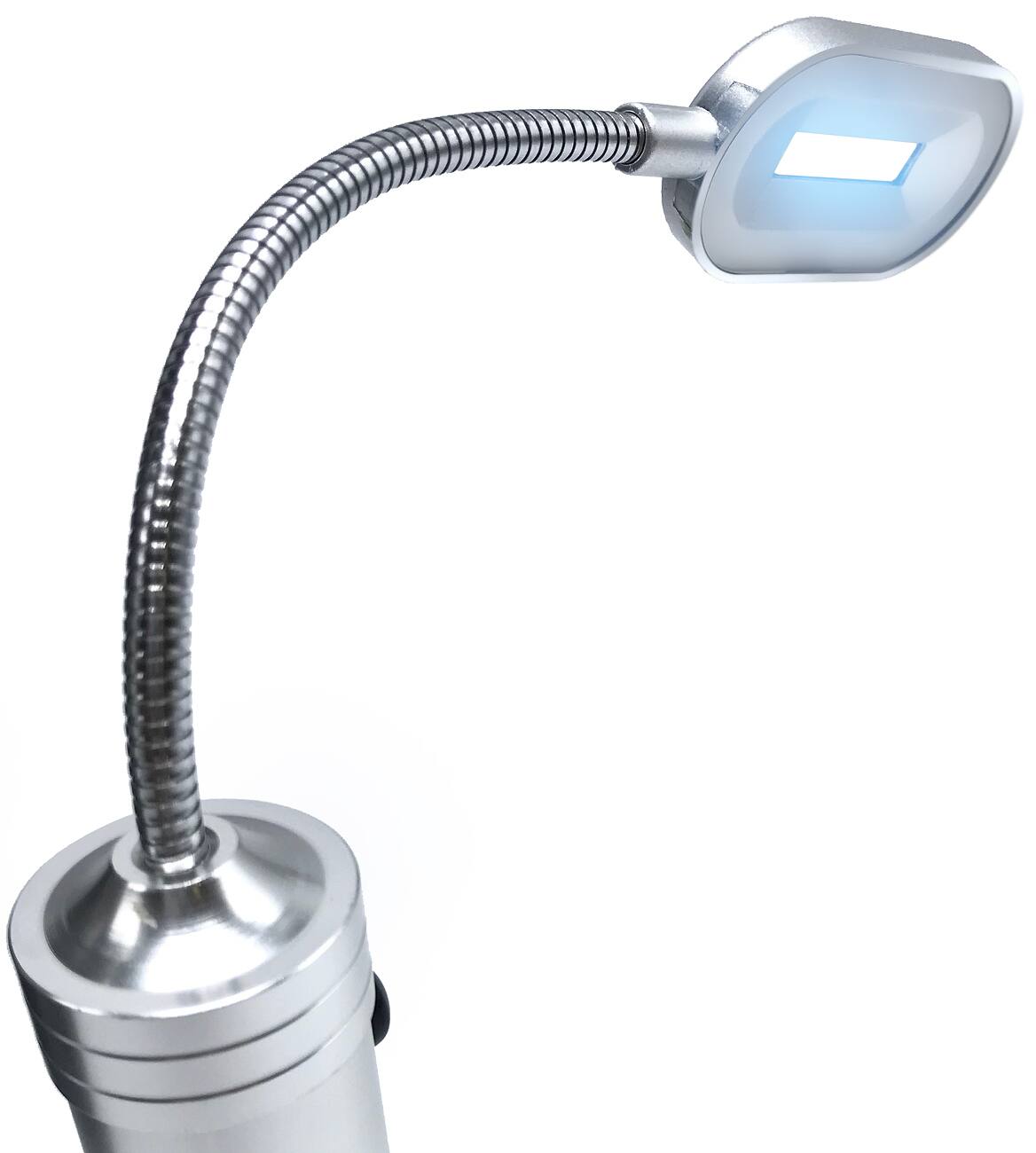 Back. Sorbus - LED Magnetic Base light with gooseneck & weather resistant - Silver.