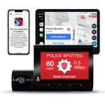 Cobra - SC 220C QHD Dual-View Front & Cabin Dash Cam, works with Apple CarPlay/Android Auto - Black