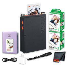 Fujifilm - instax mini Link+ Smartphone Printer + Photo Album + Instant Film 40 Photos