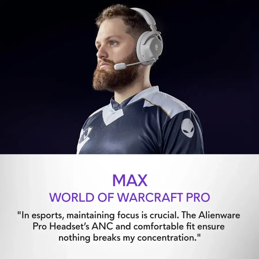 Alienware Pro Wireless Over the Ear Gaming Headset for Windows, PS5 ...