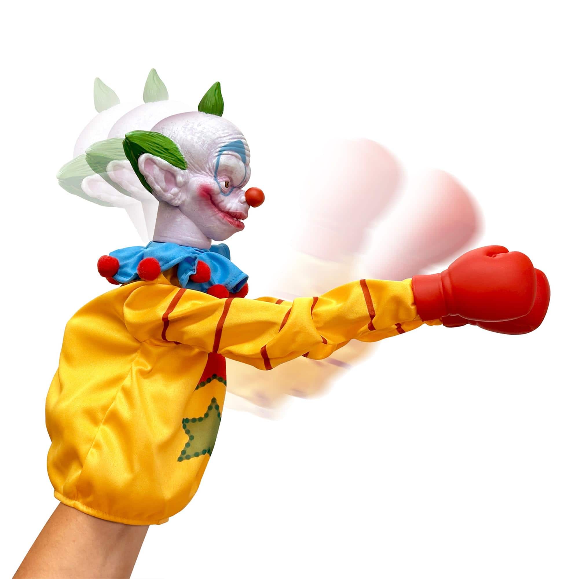 Horror Reachers Killer Klowns Shorty 13-Inch Boxing Puppet | Toynk Exclusive - Yellow