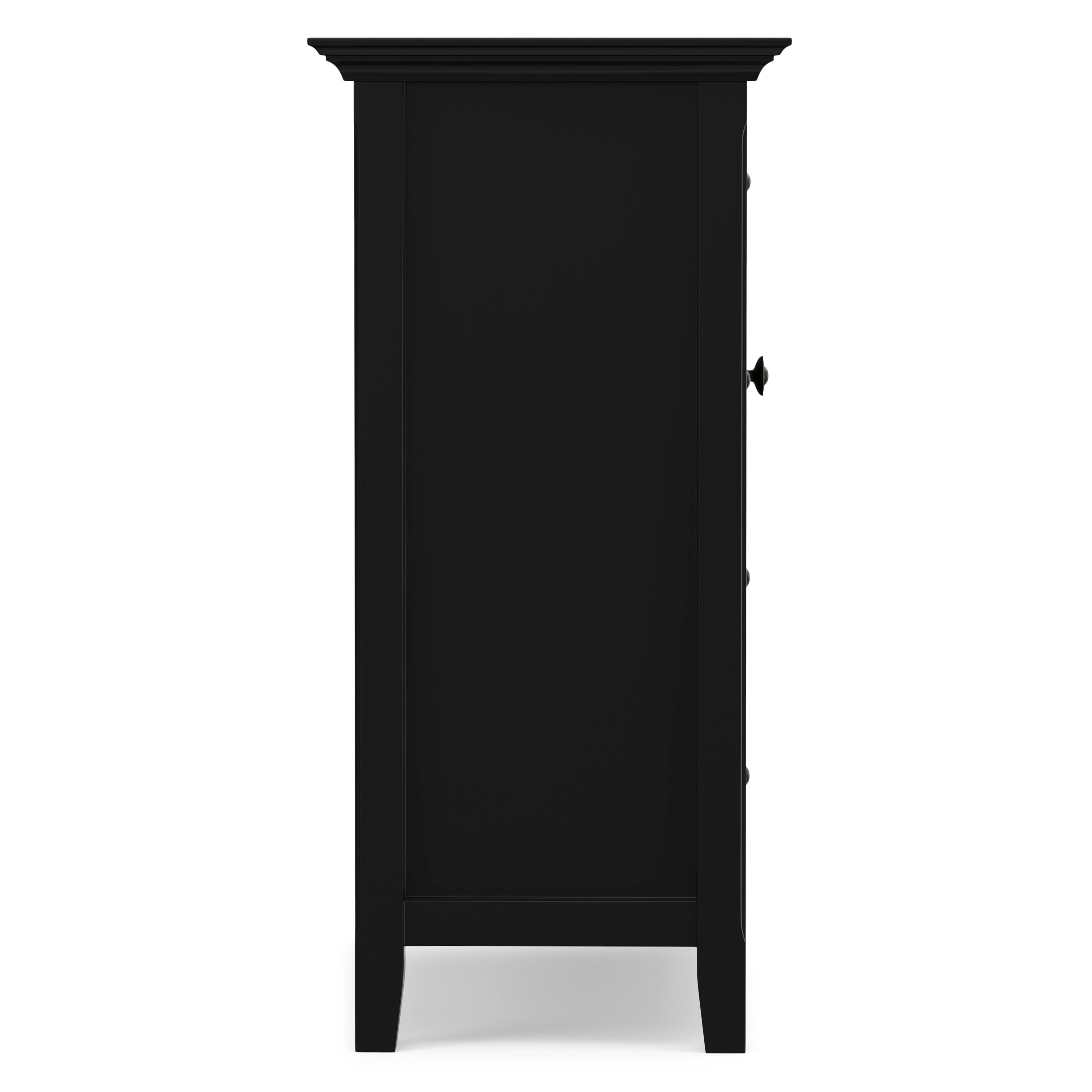 Alt View 2. Simpli Home - Simpli Home Amherst 4 Drawer Storage Cabinet - Black.