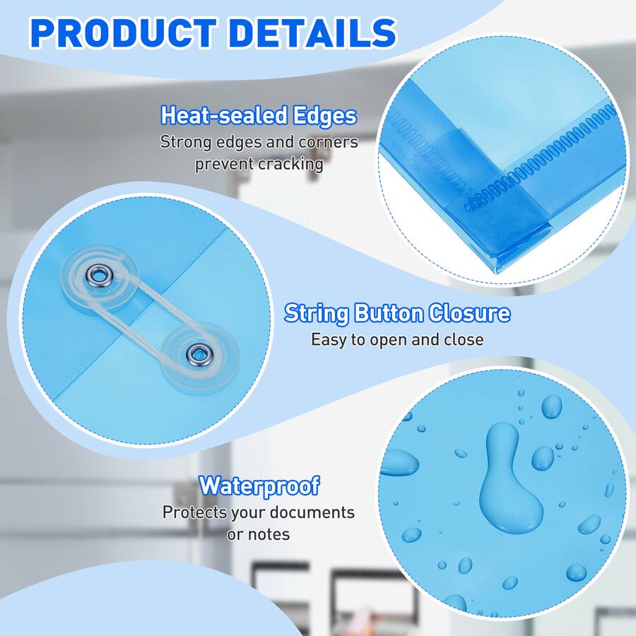 Help Button For File Unique Bargains 10pcs Plastic Envelopes with Button String Tie Closure ...