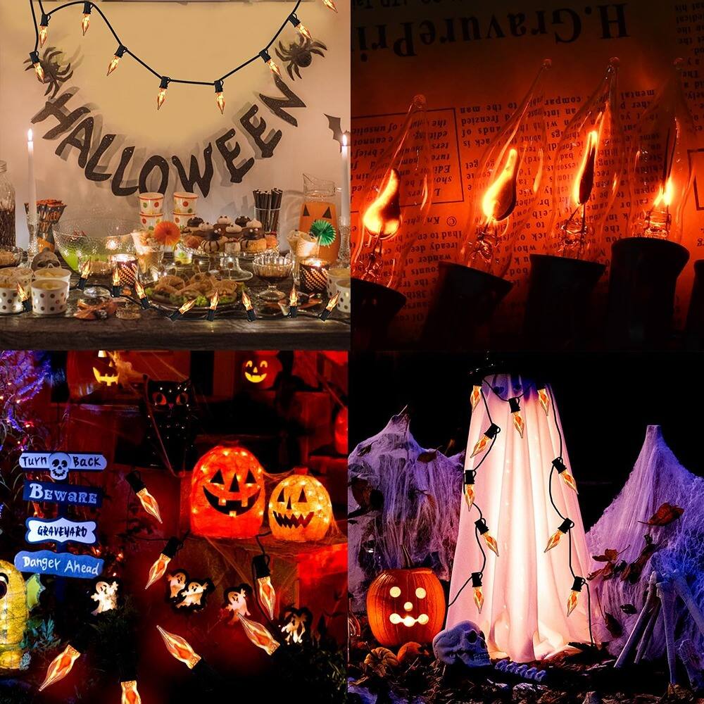 Sure, here is the corrected and grouped text from the image:

---

**Top Left:**
- HALLOWEEN

**Top Right:**
- H.G. Wells

**Bottom Left:**
- Turn Back
- Beware
- GRAVENARD
- Danger Ahead

**Bottom Right:**
- (No additional text visible)

---