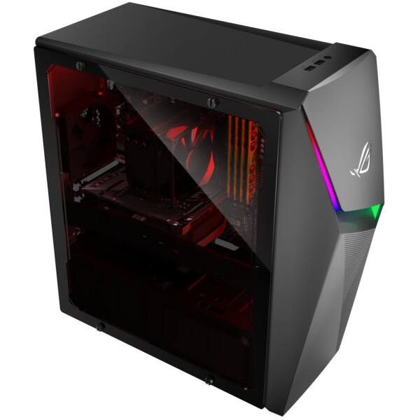 Alt View 5. ASUS - ROG Strix Intel Core i5-11400F 2.6 GHz 8GB DDR4 512GB SSD NVIDIA GeForce RTX 3050 Windows 11 Home Gaming Desktop - Gray.