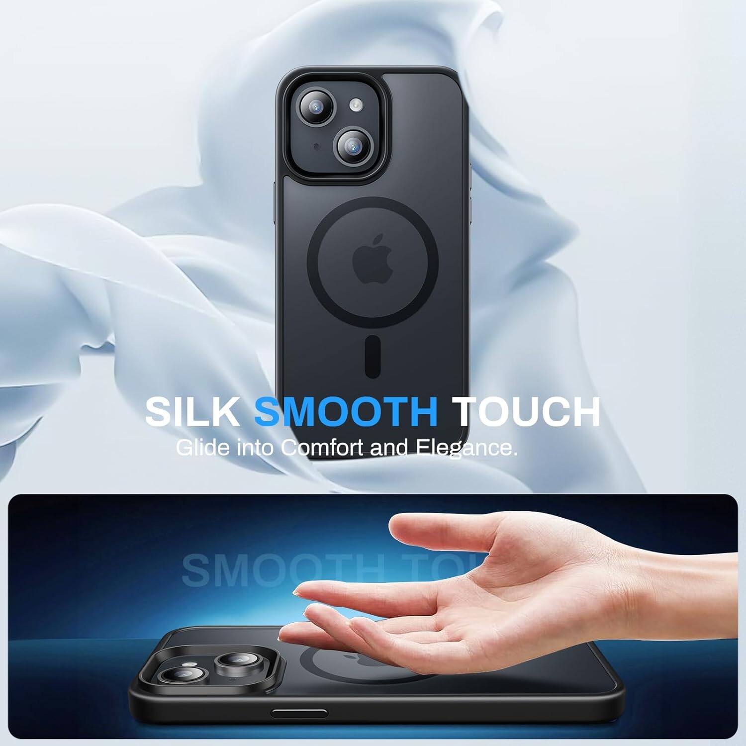 SILK SMOOTH TOUCH, Glide into Comfort and Elegance. SMOOTH TOUCH.