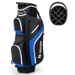 Gymax - Golf Cart Bag Lightweight Golf Club Bag w/ 14 Way Dividers Top & Carry Handles - Blue