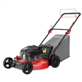 POWERSMART - 21-Inch Self Propelled Gas Lawn Mower,170cc 4-Stroke OHV Engine,3-in-1 Mulch/Bag/Side Discharge,6 Height Adjustment - Black