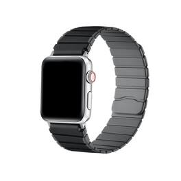 Posh Tech - Magnetic Silicone Band for Apple Watch - Black