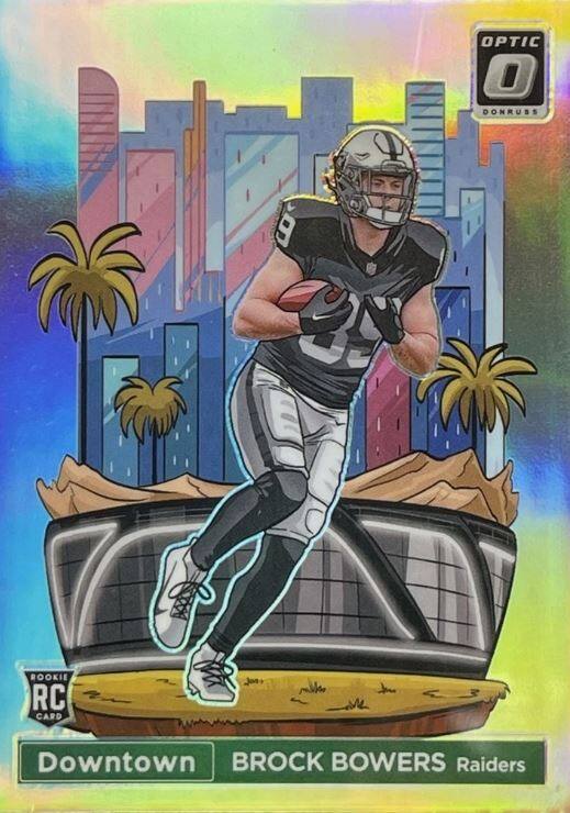OPTIC  
0  
DONRUSS  

ROOKIE RC CARD  

Downtown  
BROCK BOWERS  
Raiders