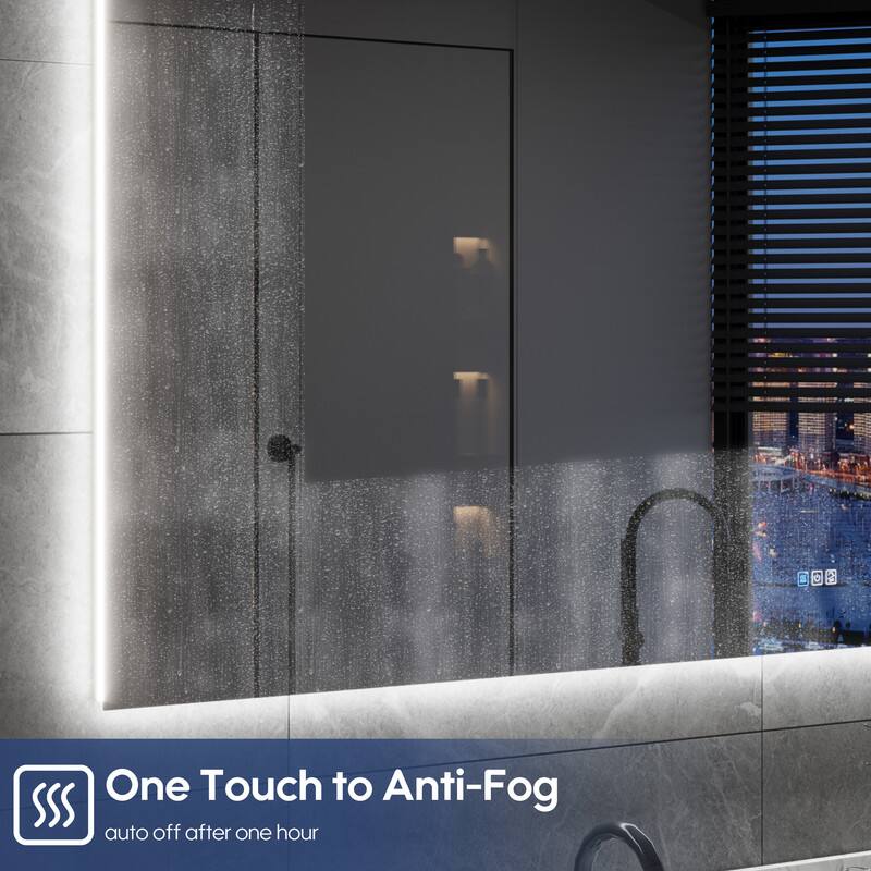 One Touch to Anti-Fog  
auto off after one hour