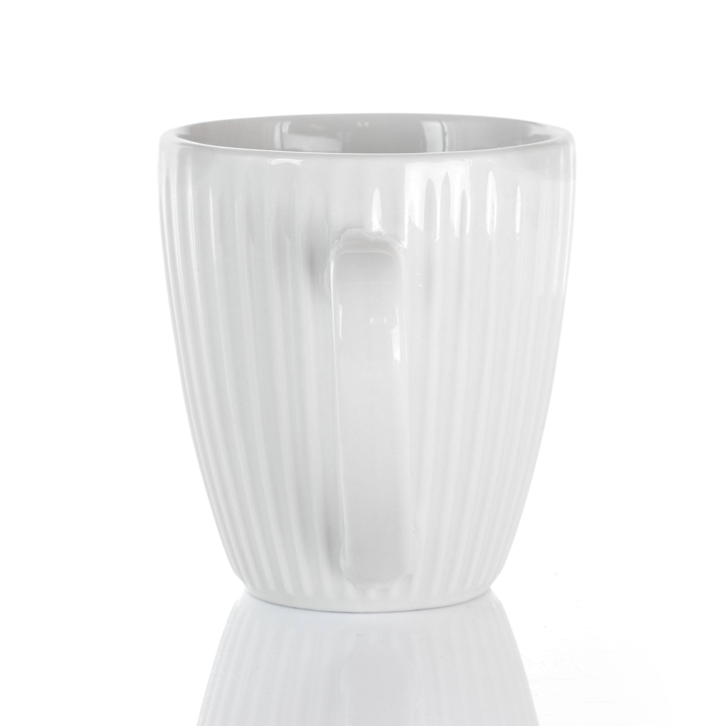 Alt View 9. Elama - Elama Elle 12 Piece Round Porcelain Mug Set in White - White.