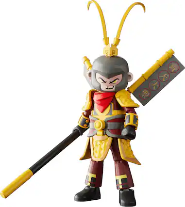 Front. PopMarket - Blokees - Herospire - Armor Version - 05: Sun Wukong (Mythical Aspect) Model Kit - COLLECTIBLES - Multicolor.