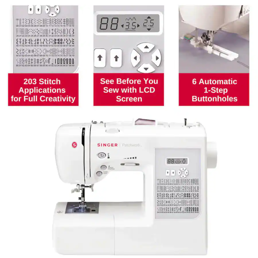 Singer 7285Q Patchwork Sewing and Quilting Machine White 7285Q - Best Buy