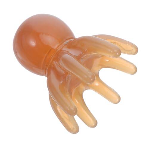 Front. Vulpecula Spade - Portable Resin Octopus Scalp Massager Comb with Eight Claw Design for Elasticity and Vitality Head Scratcher and Hair.