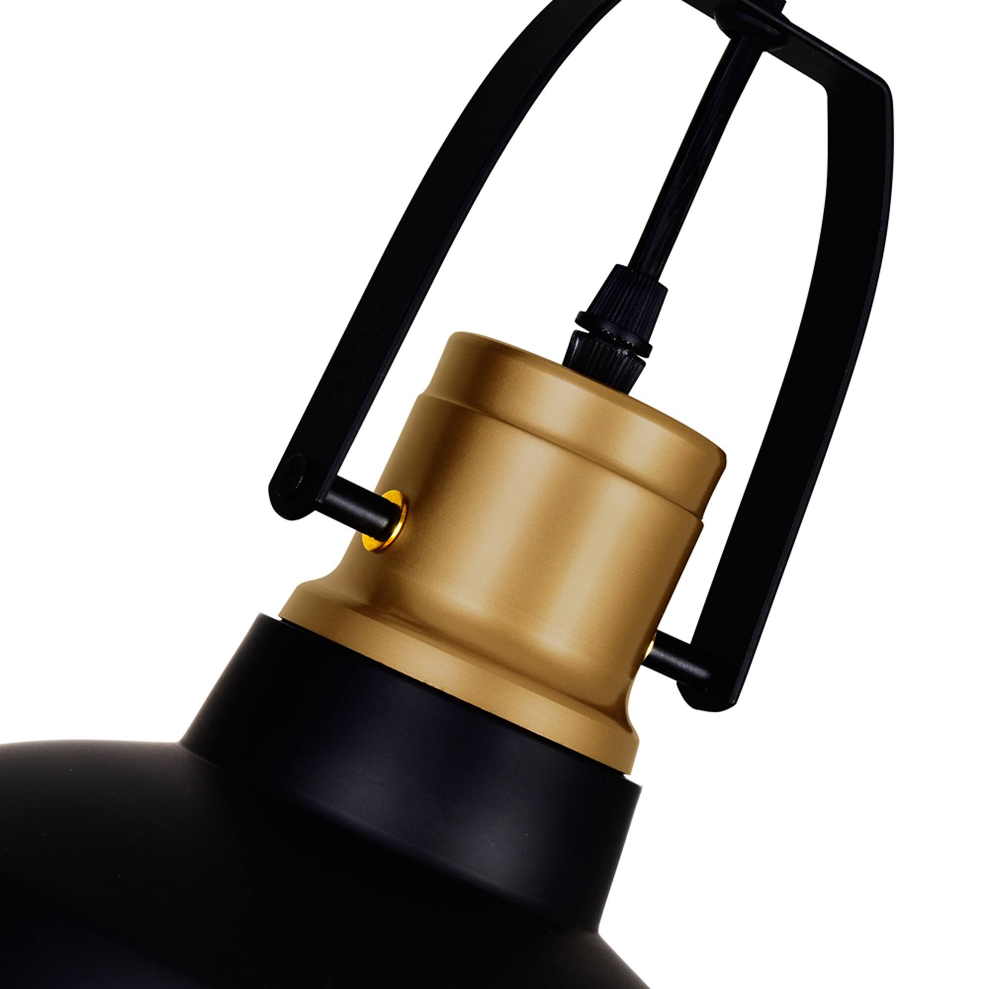 Back. CWI Lighting - Elisa 1 Light Down Pendant With Black Finish - Black.