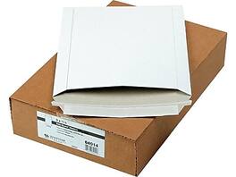 Quality Park - 9" x 11.5" Peel & Seal Fiberboard Mailers, 25/Box - White