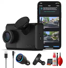 Garmin - Dash Cam Live LTE 1440p Dash Camera Bundle