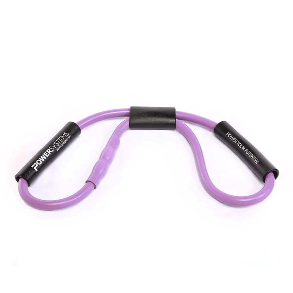 Power Systems - Versa 8 Commercial Resistance Tube with Soft PVC Handles - Extra Heavy (13-27 lbs) - Purple