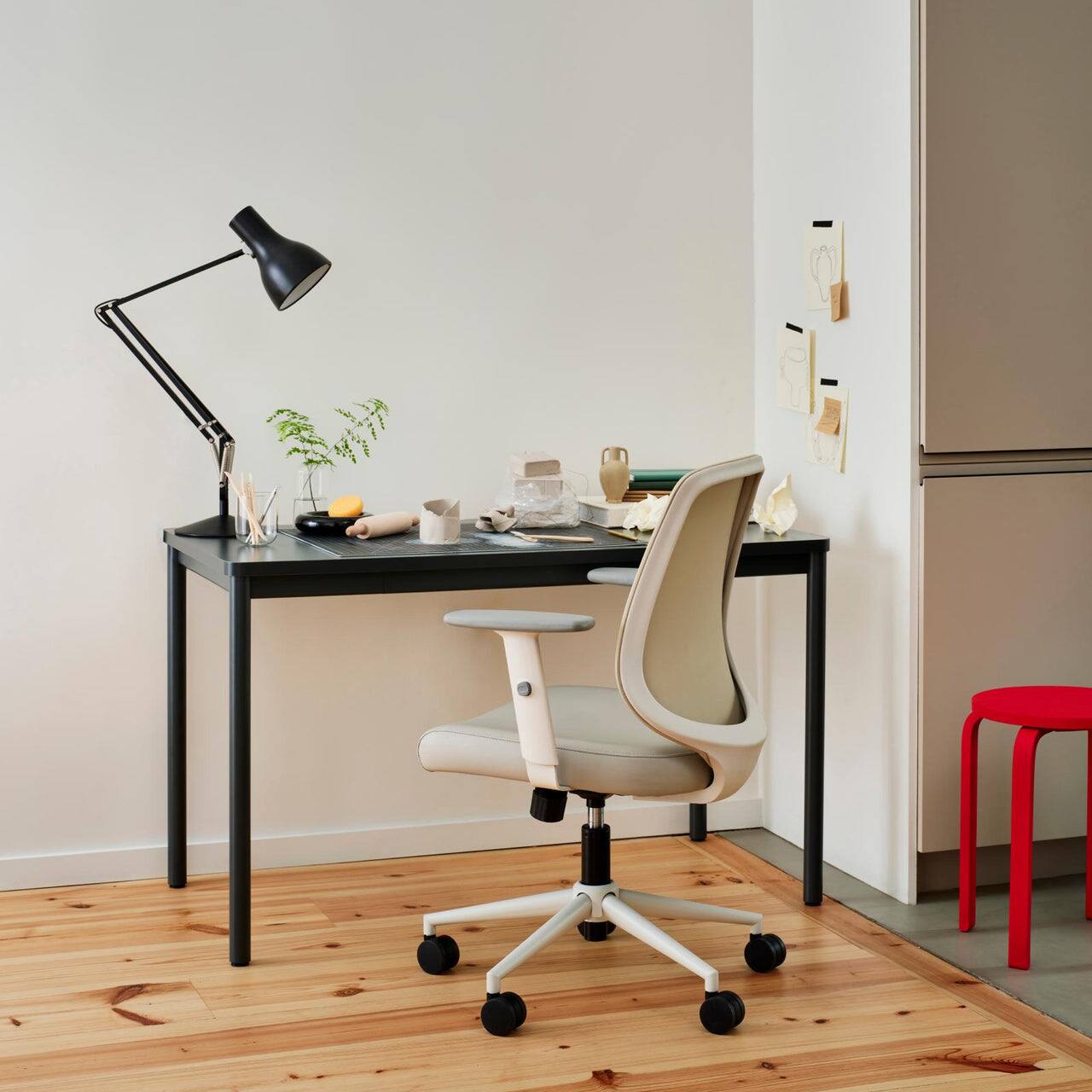 Front. Branch Furniture - Branch 36" Daily Desk – Functional Home Office Desk with Timeless Design, Rounded Corners & Built-in Cable Notch - Charcoal.