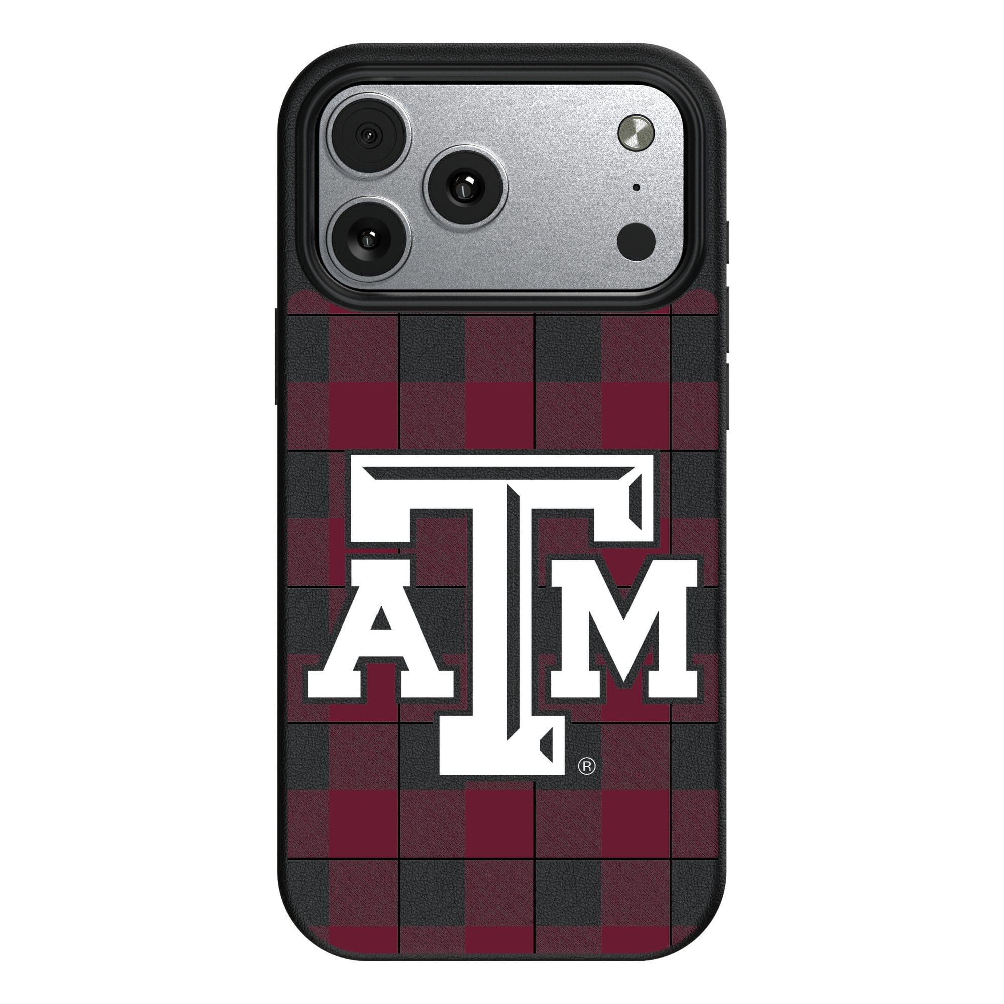 Keyscaper - NCAA - Texas A&M Aggies Plaid Magnetic Bump iPhone Case - 17 - Black price history on PriceWatchPro