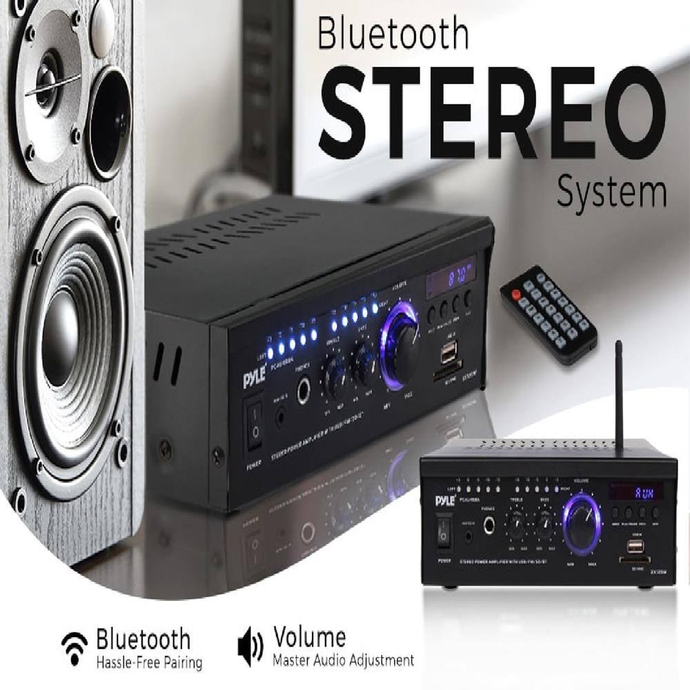 Bluetooth STEREO System

- Bluetooth Hassle-Free Pairing
- Volume Master Audio Adjustment