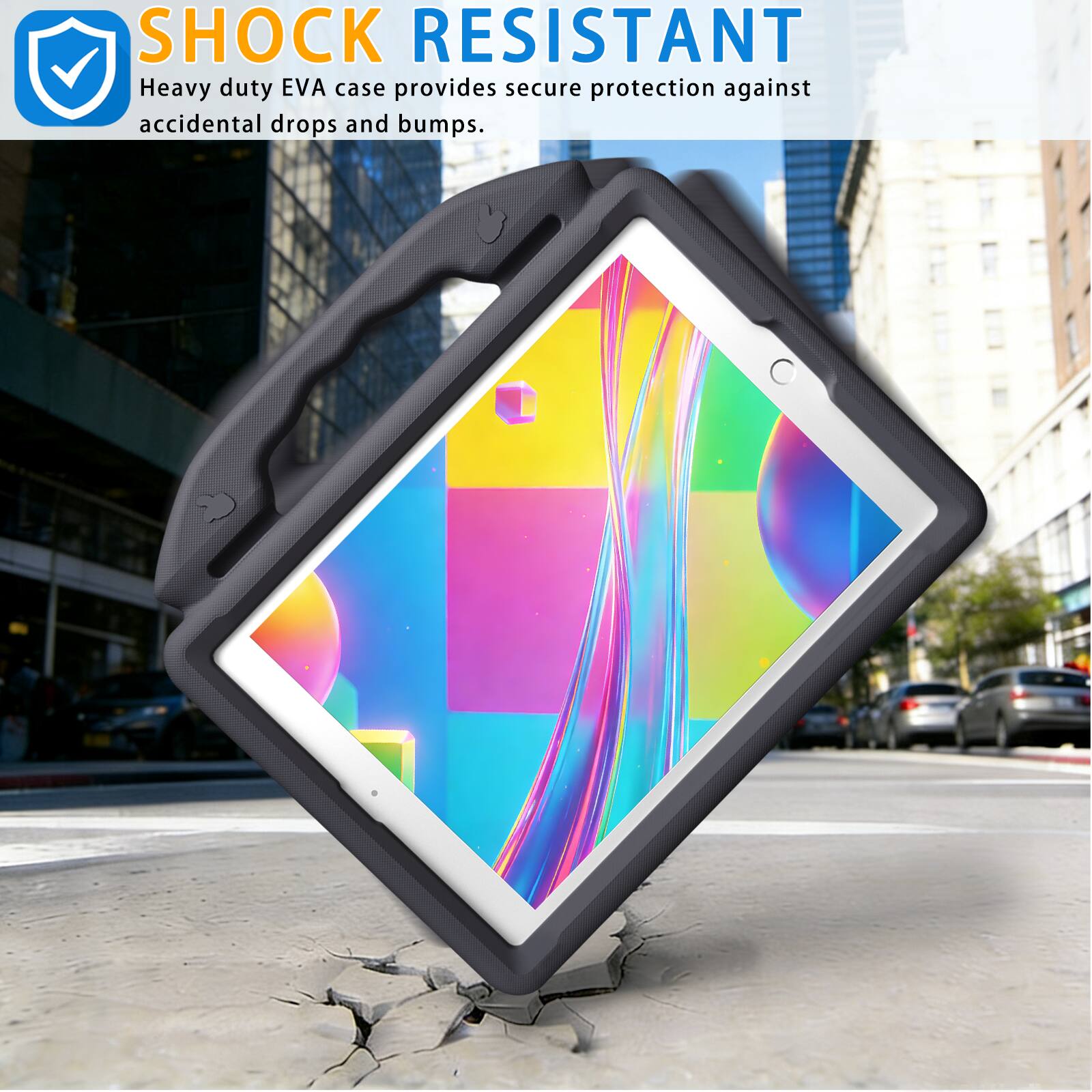 SHOCK RESISTANT  
Heavy duty EVA case provides secure protection against accidental drops and bumps.
