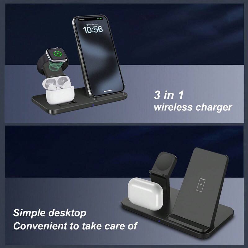 10:56  
3 in 1 wireless charger  
Simple desktop  
Convenient to take care of