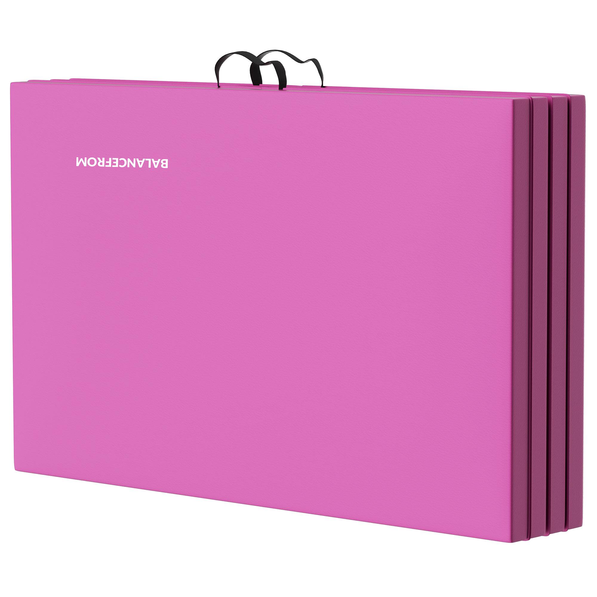 Alt View 5. BalanceFrom Fitness - BalanceFrom 4' x 8' x 2" All Purpose Folding Fitness Gymnastics Gym Mat, Pink - Pink.