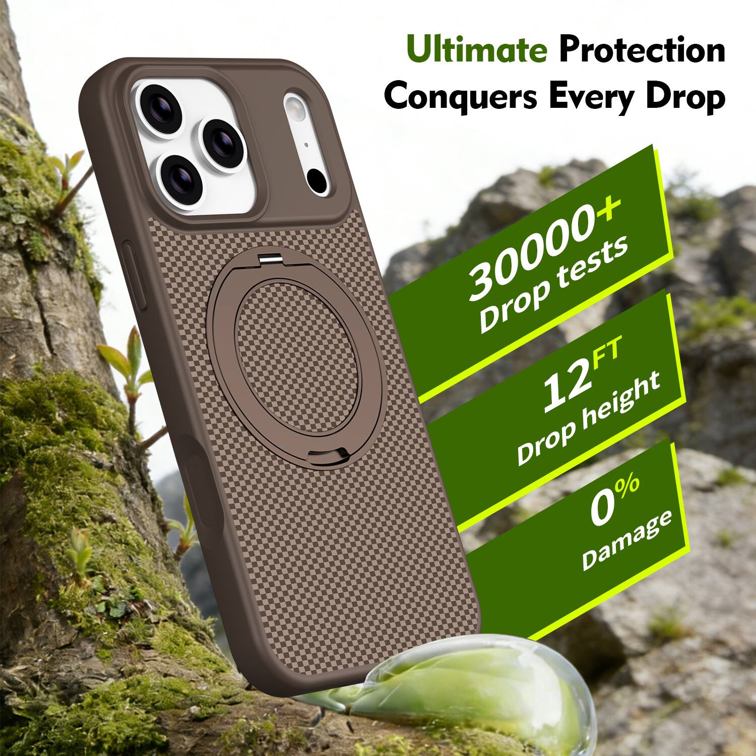 Ultimate Protection Conquers Every Drop

30000+ Drop tests

12FT Drop height

0% Damage
