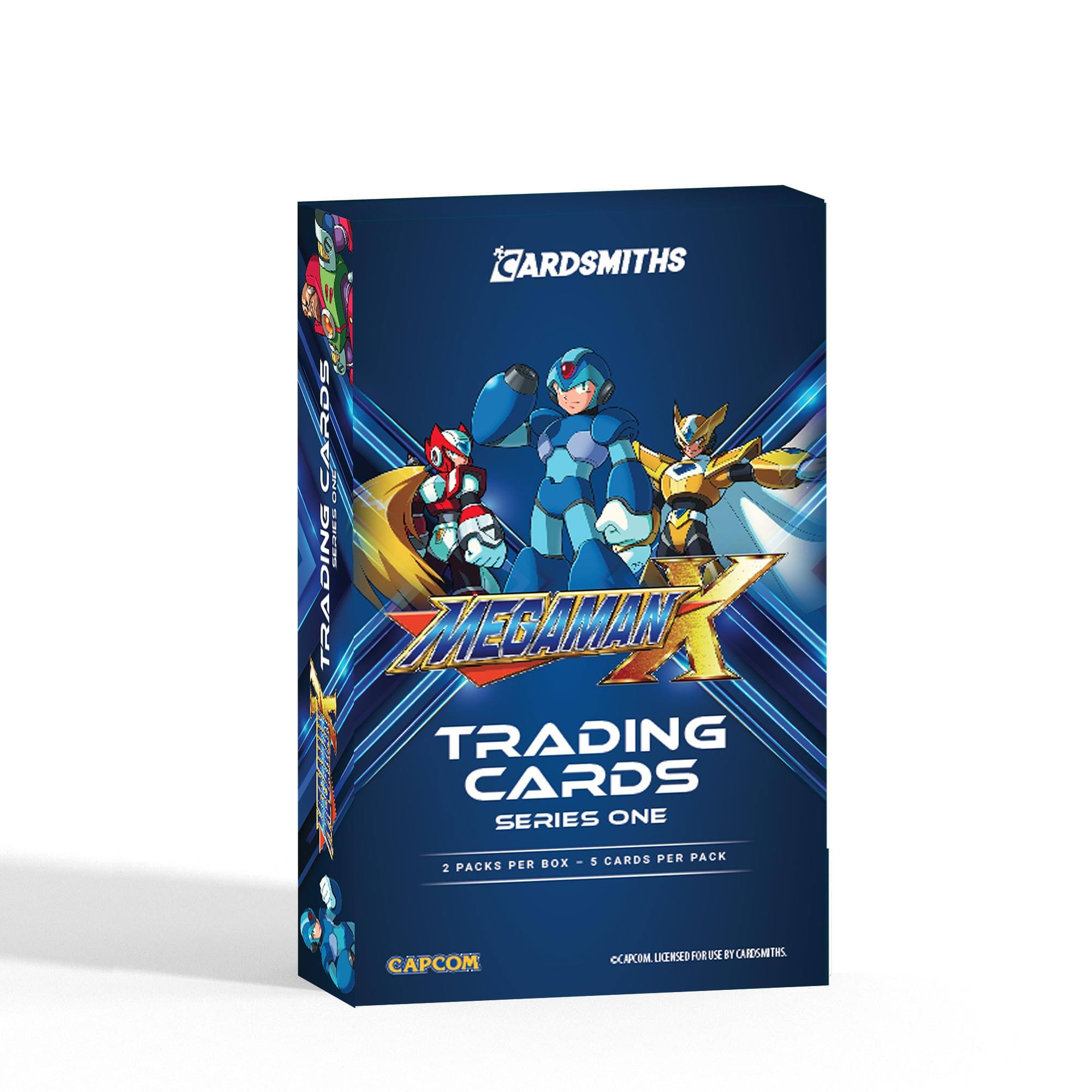 Cardsmiths - Mega Man X Trading Cards Series One | 2-Pack Collector Box - Blue