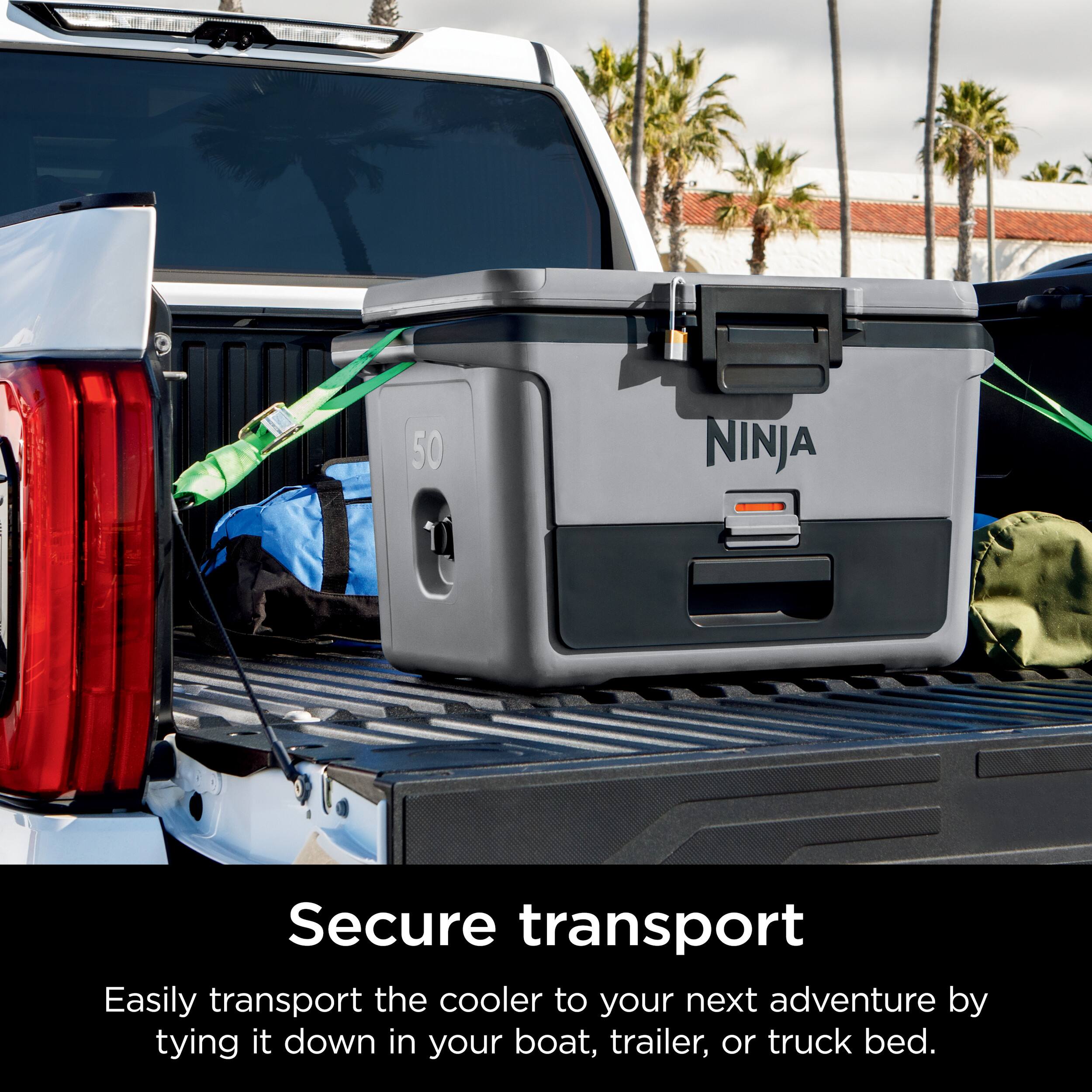 Secure transport: Easily transport the cooler to your next adventure by tying it down in your boat, trailer, or truck bed.