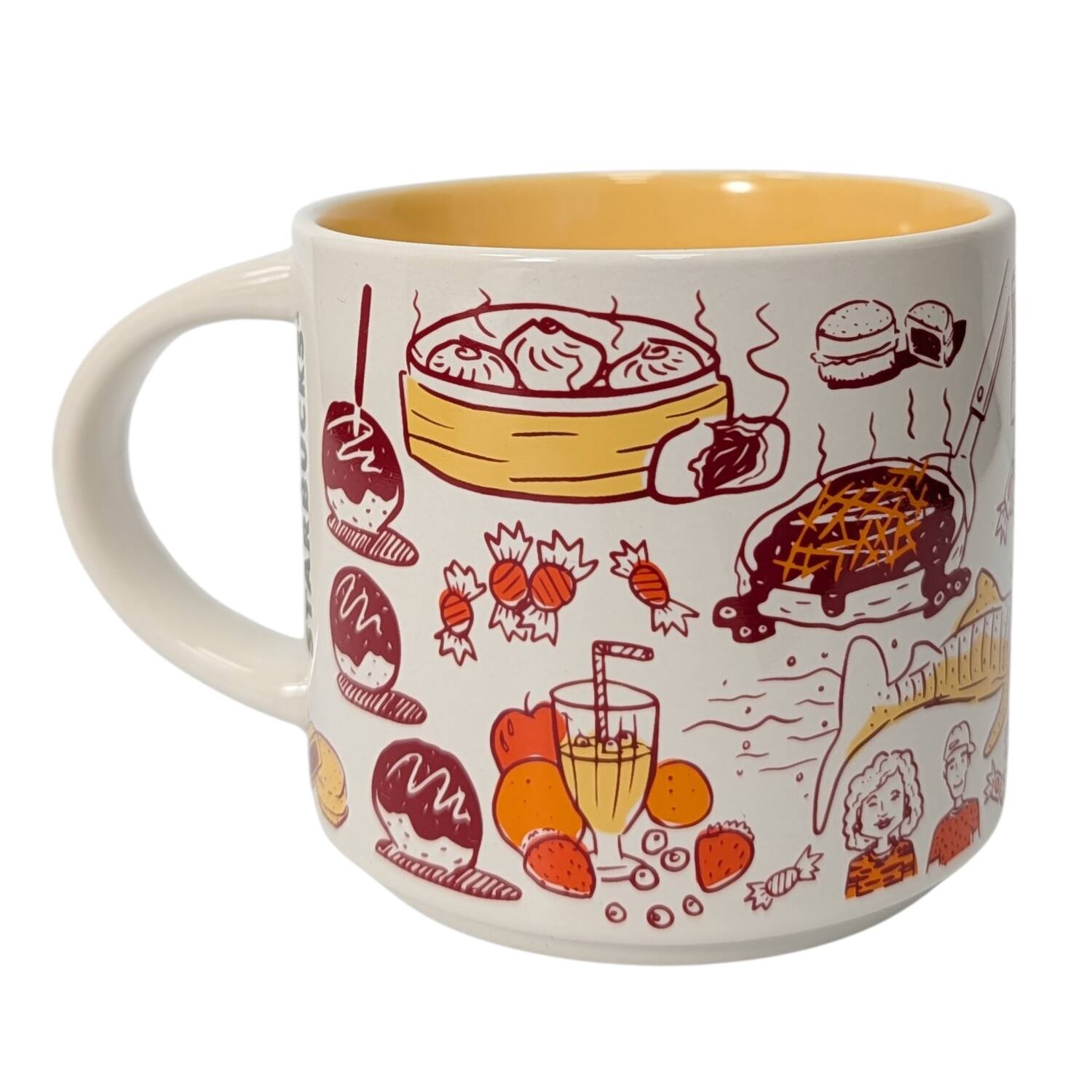 Left. Starbucks - Starbucks Been There Series Osaka Ceramic Mug, 14 Oz - Yellow.
