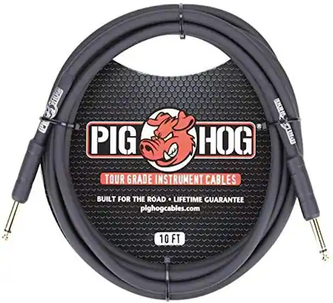 20E PIG HOG TOUR GRADE INSTRUMENT CABLES BUILT FOR THE ROAD LIFETIME GUARANTEE pighogcables.com 10 FT